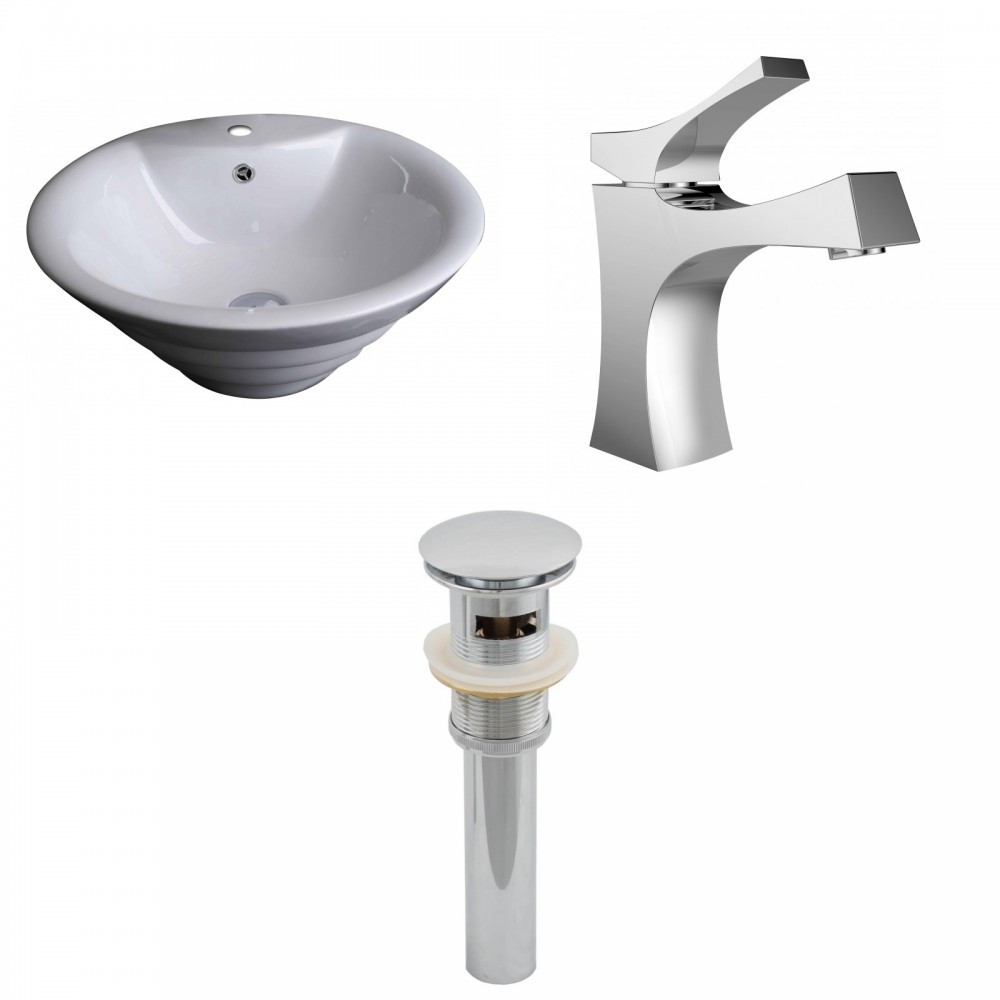 19.25-in. W Bathroom Vessel Sink Set_AI-15367