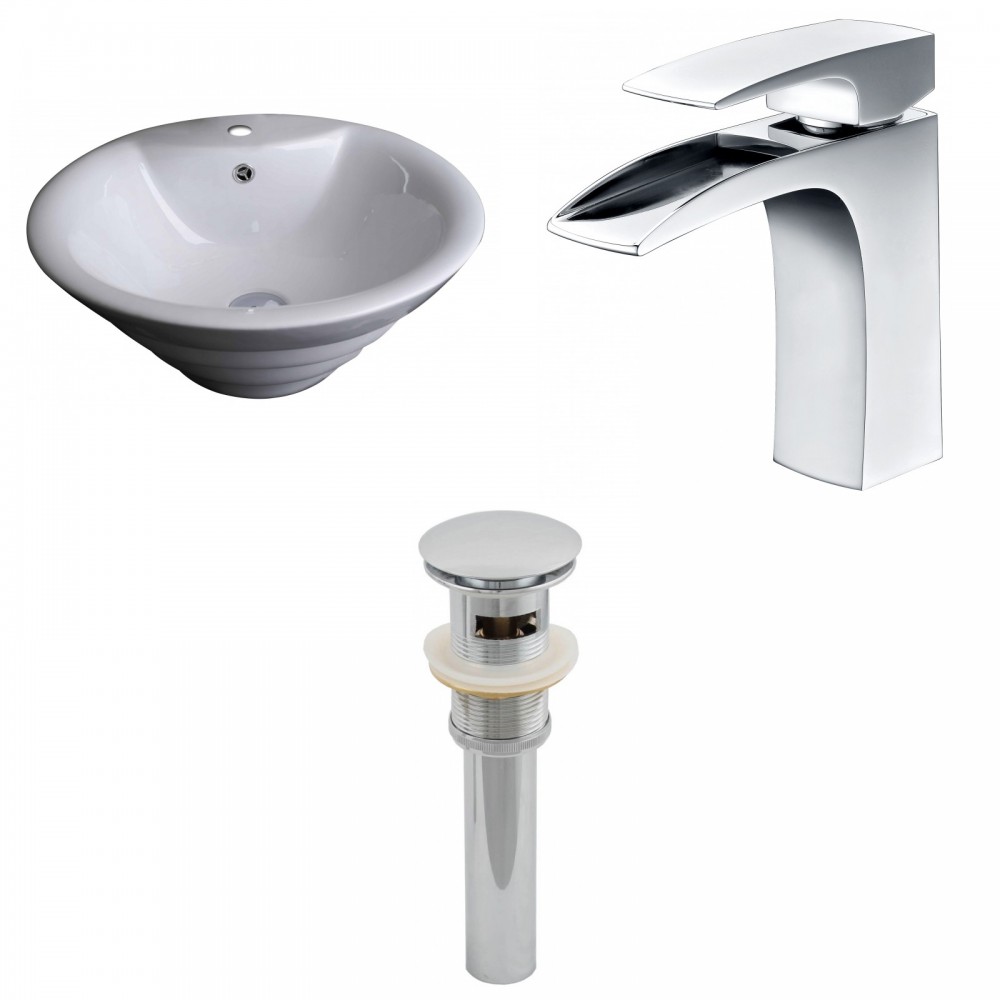 19-in. W Bathroom Vessel Sink Set_AI-15371