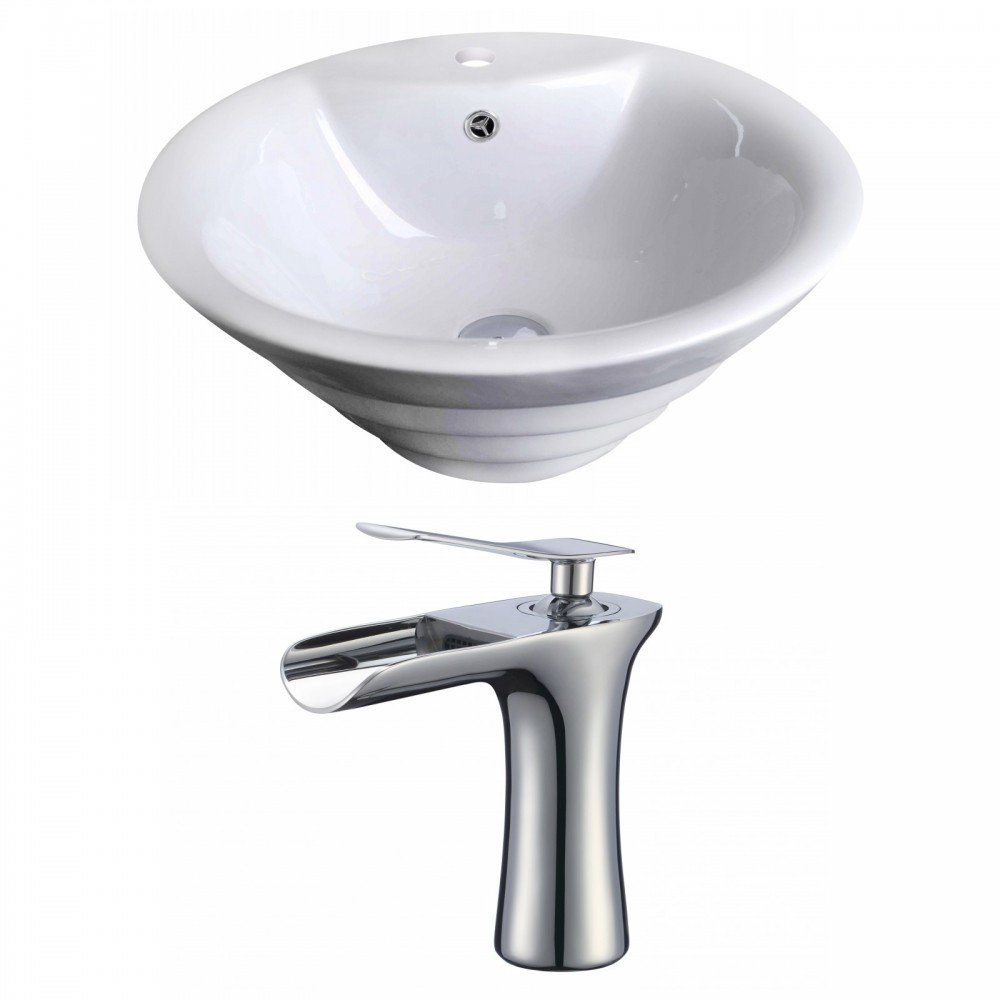 19.25-in. W Bathroom Vessel Sink Set_AI-17801