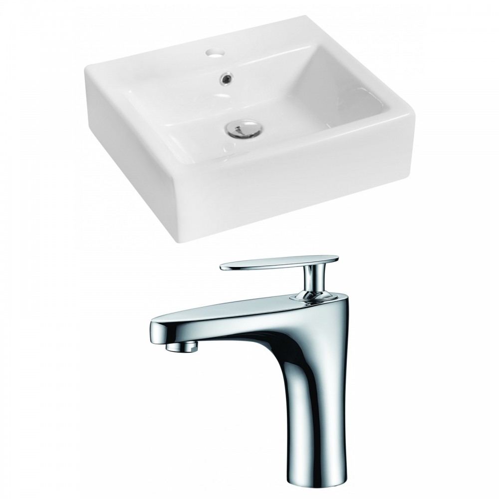 21-in. W Bathroom Vessel Sink Set_AI-14932