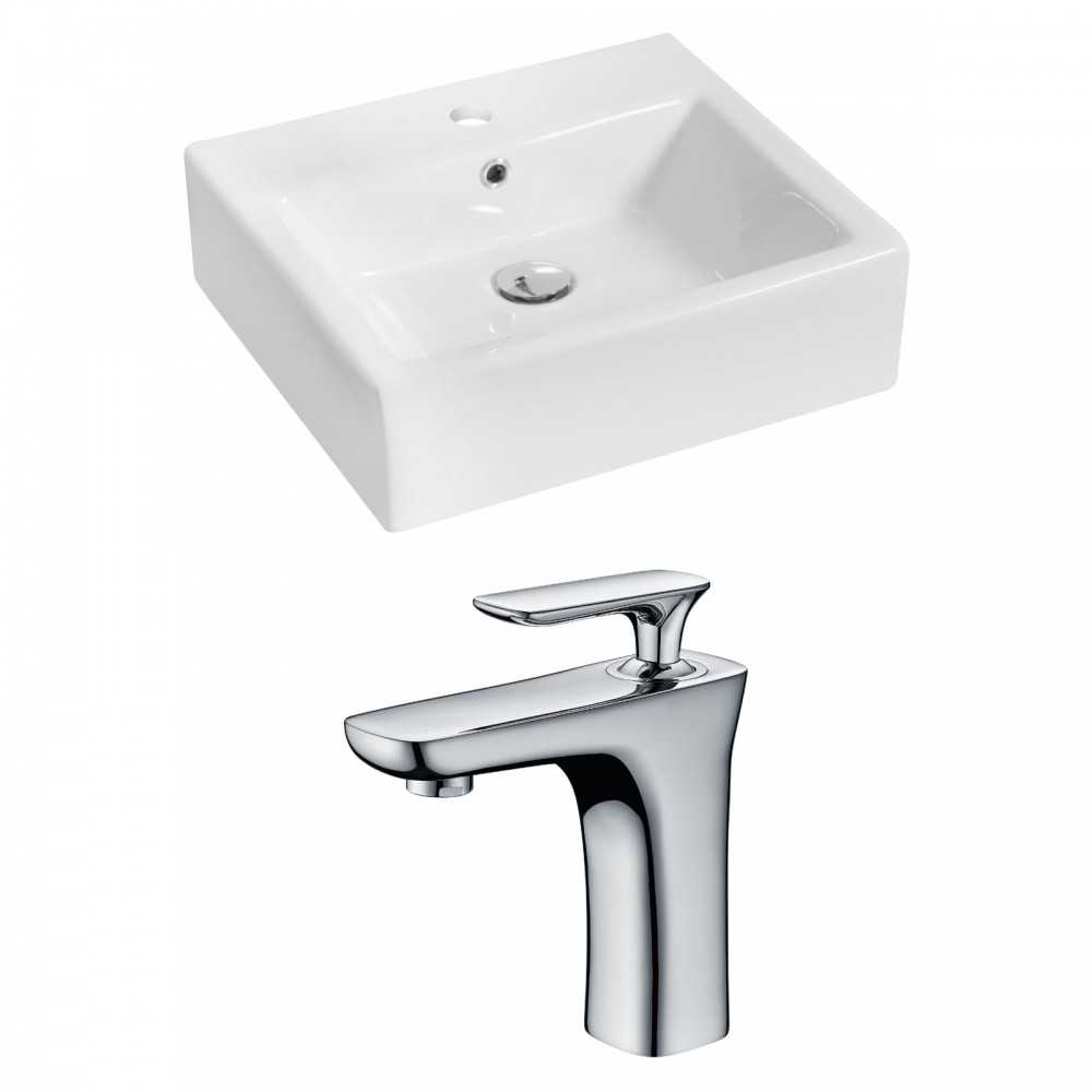 21-in. W Bathroom Vessel Sink Set_AI-14933