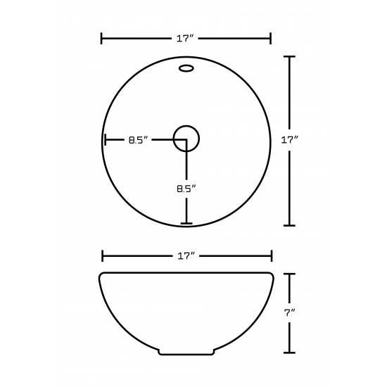 17-in. W Bathroom Vessel Sink Set_AI-14789