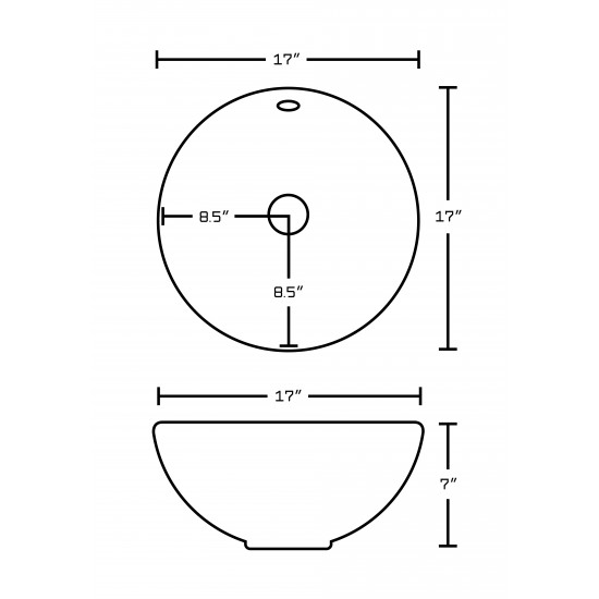 17-in. W Bathroom Vessel Sink Set_AI-15385