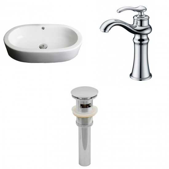 25.25-in. W Bathroom Vessel Sink Set_AI-15387