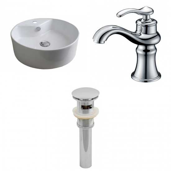 18.25-in. W Bathroom Vessel Sink Set_AI-15390