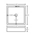 14.75-in. W Bathroom Vessel Sink Set_AI-14894