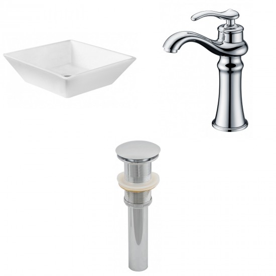 15.75-in. W Bathroom Vessel Sink Set_AI-15411