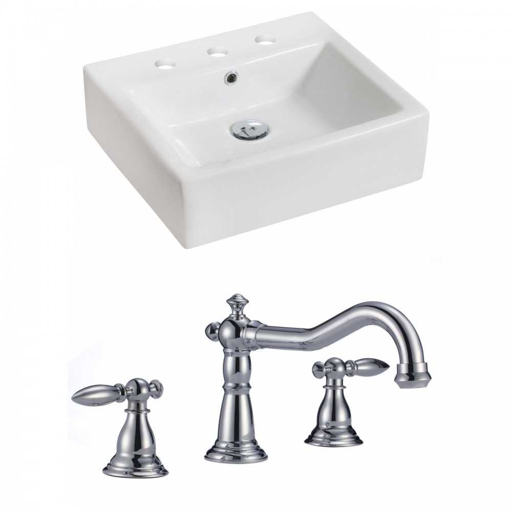 21-in. W Bathroom Vessel Sink Set_AI-15016