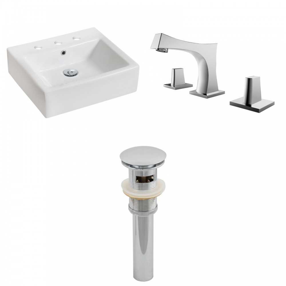 21-in. W Bathroom Vessel Sink Set_AI-15446