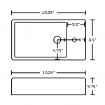 19.25-in. W Bathroom Vessel Sink Set_AI-15031