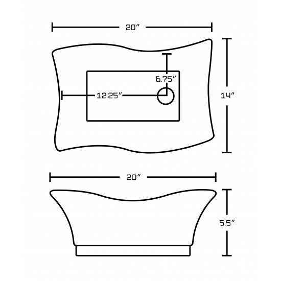 20-in. W Bathroom Vessel Sink Set_AI-15471