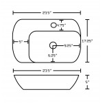 23.5-in. W Bathroom Vessel Sink Set_AI-14816