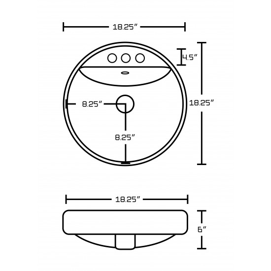 18.25-in. W Bathroom Vessel Sink Set_AI-14834