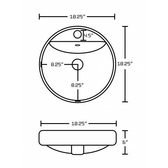 18.25-in. W Bathroom Vessel Sink Set_AI-26162