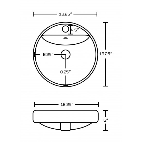 18.25-in. W Bathroom Vessel Sink Set_AI-15174