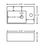 16.25-in. W Bathroom Vessel Sink Set_AI-15188