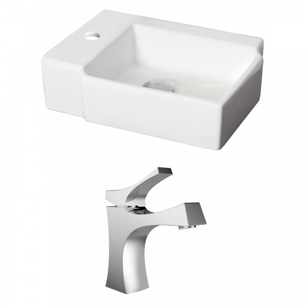 16.25-in. W Bathroom Vessel Sink Set_AI-15201