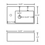 16.25-in. W Bathroom Vessel Sink Set_AI-15201