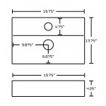 19.75-in. W Bathroom Vessel Sink Set_AI-15218