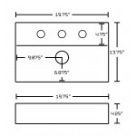 19.75-in. W Bathroom Vessel Sink Set_AI-26215