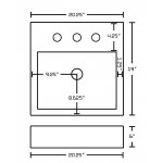 20.25-in. W Bathroom Vessel Sink Set_AI-15248