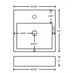 20.25-in. W Bathroom Vessel Sink Set_AI-26231