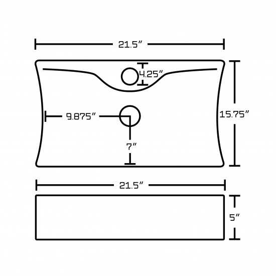 21.5-in. W Bathroom Vessel Sink Set_AI-15257