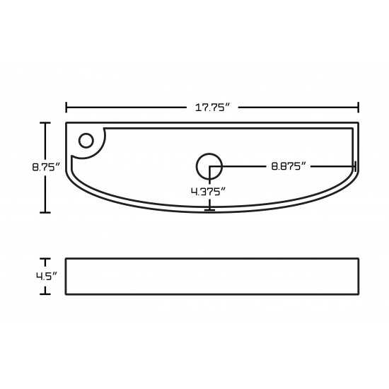 17.75-in. W Bathroom Vessel Sink Set_AI-14860