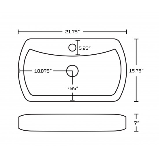 21.75-in. W Bathroom Vessel Sink Set_AI-17723