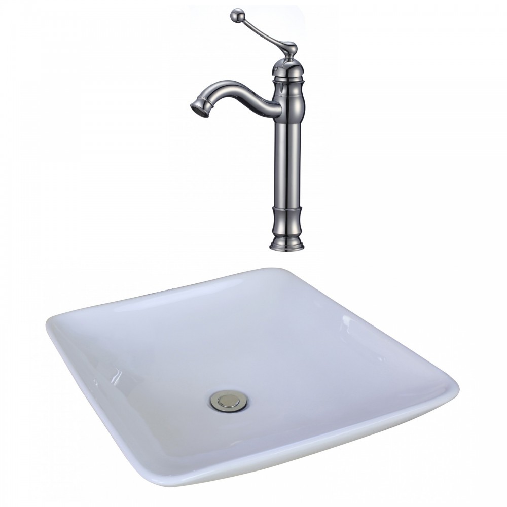 16.75-in. W Bathroom Vessel Sink Set_AI-17946