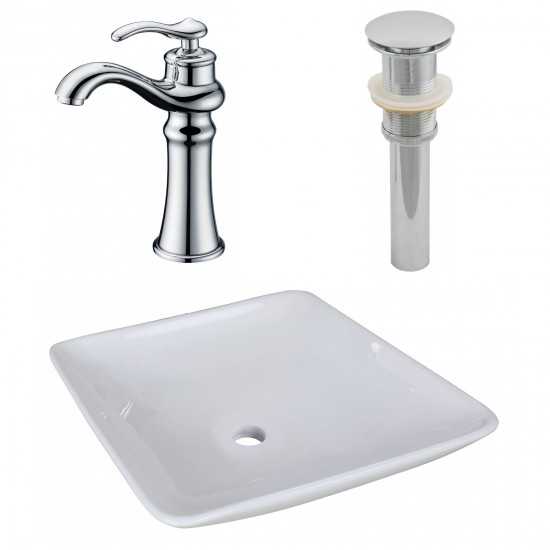 16.75-in. W Bathroom Vessel Sink Set_AI-26337