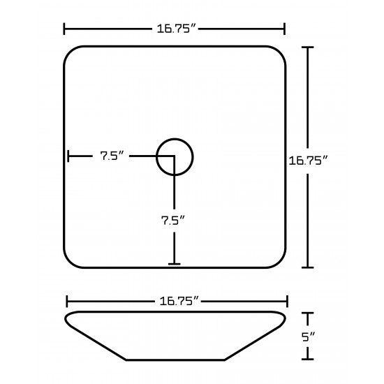 16.75-in. W Bathroom Vessel Sink Set_AI-26337