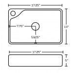 17.25-in. W Bathroom Vessel Sink Set_AI-17999