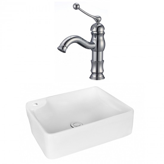 17.25-in. W Bathroom Vessel Sink Set_AI-18002