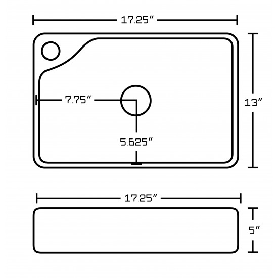 17.25-in. W Bathroom Vessel Sink Set_AI-26370
