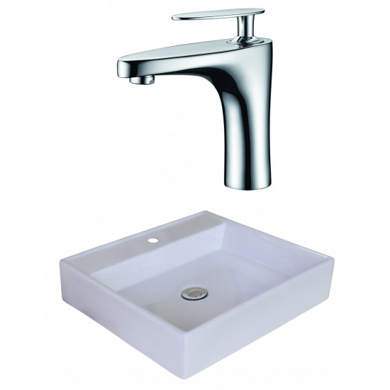 17-in. W Bathroom Vessel Sink Set_AI-18007