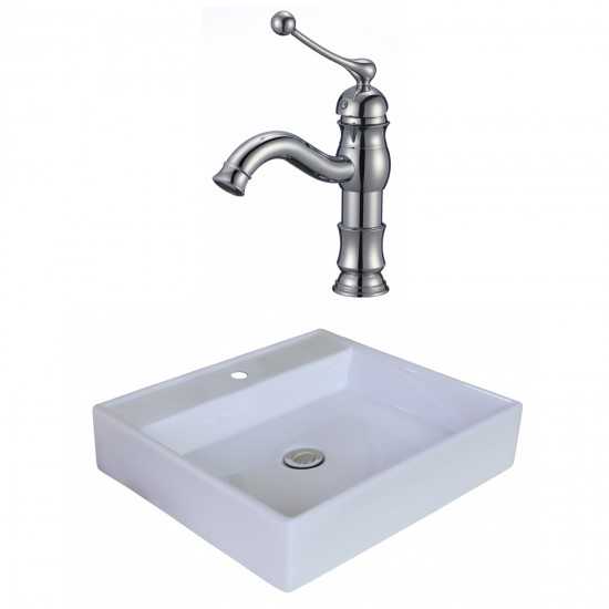 17-in. W Bathroom Vessel Sink Set_AI-18011