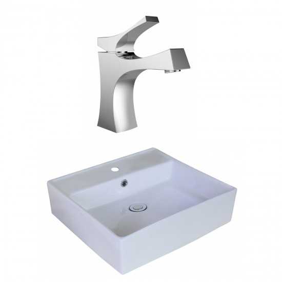 18-in. W Bathroom Vessel Sink Set_AI-18014