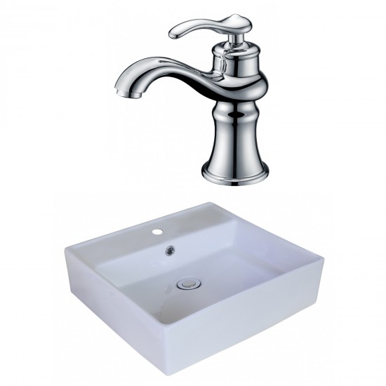 18-in. W Bathroom Vessel Sink Set_AI-18015