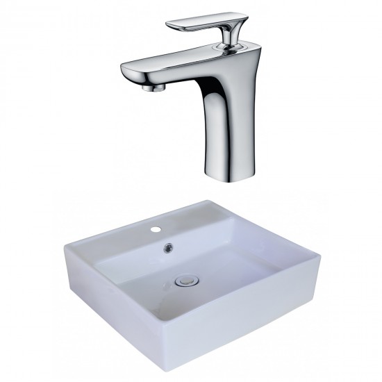 18-in. W Bathroom Vessel Sink Set_AI-18017