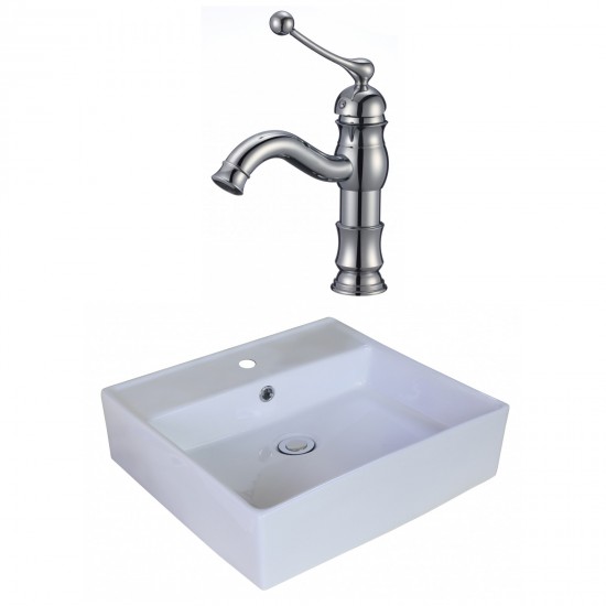 18-in. W Bathroom Vessel Sink Set_AI-18020