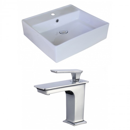 18-in. W Bathroom Vessel Sink Set_AI-18022