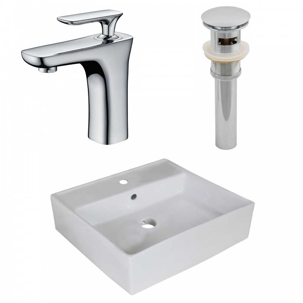 18-in. W Bathroom Vessel Sink Set_AI-26380