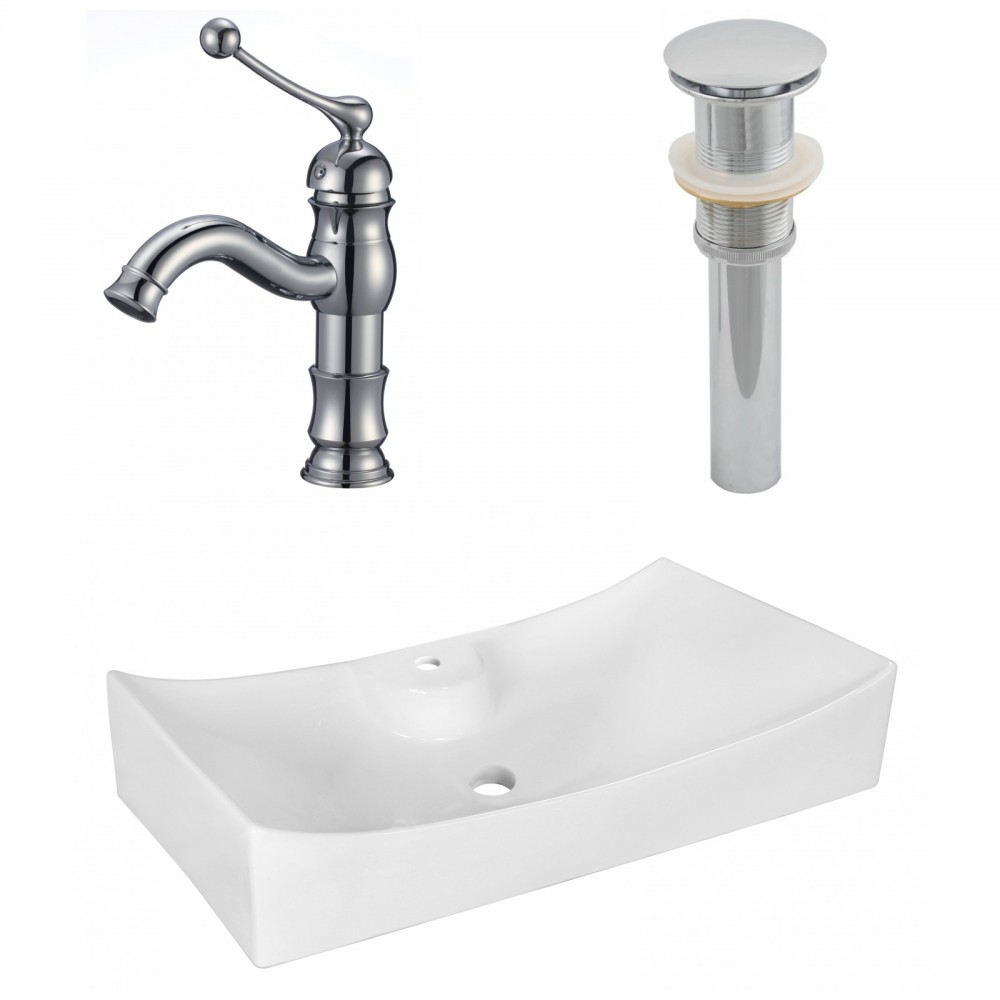 26.25-in. W Bathroom Vessel Sink Set_AI-26400