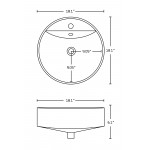 18.1-in. W Bathroom Vessel Sink Set_AI-18050