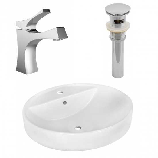 18.1-in. W Bathroom Vessel Sink Set_AI-26401