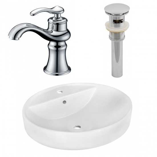 18.1-in. W Bathroom Vessel Sink Set_AI-26402