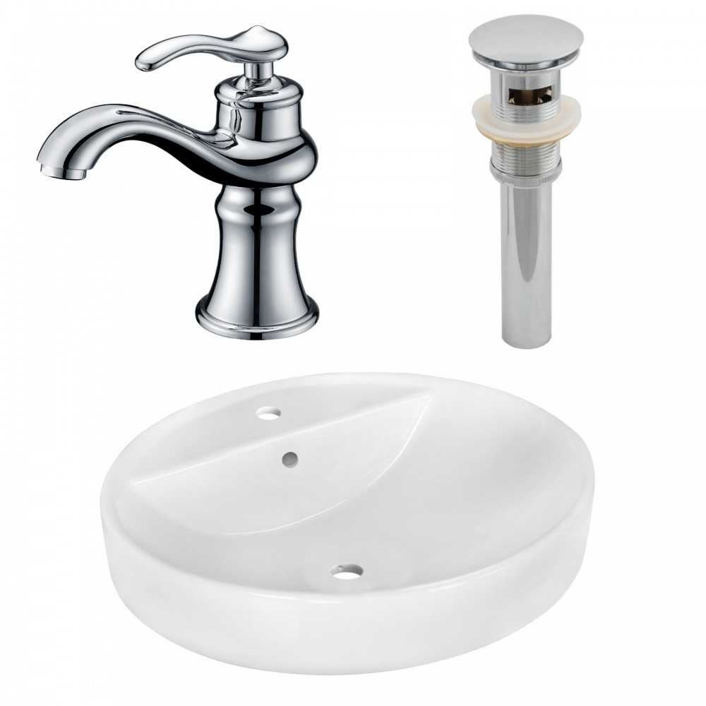 18.1-in. W Bathroom Vessel Sink Set_AI-26402