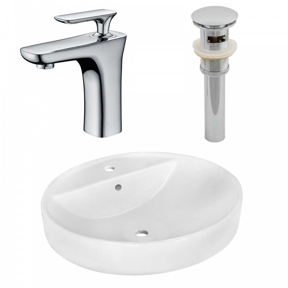 18.1-in. W Bathroom Vessel Sink Set_AI-26404