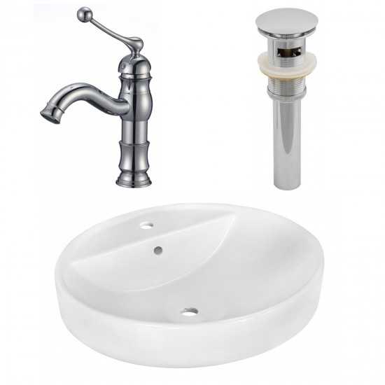 18.1-in. W Bathroom Vessel Sink Set_AI-26406